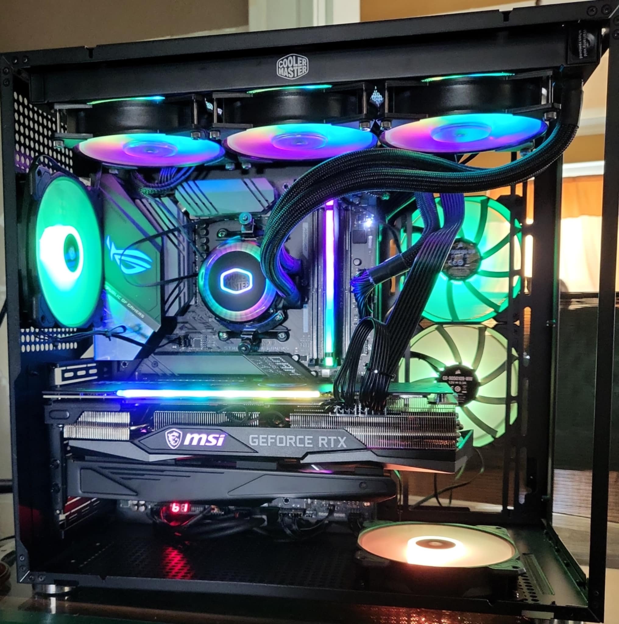 Close-up of finished PC a customer requested.